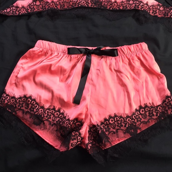 SHEIN pink/coral bralette and shorts - Picture 5 of 8